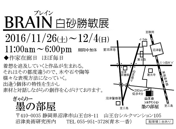 brain shirasuna katsutoshi solo exhibition